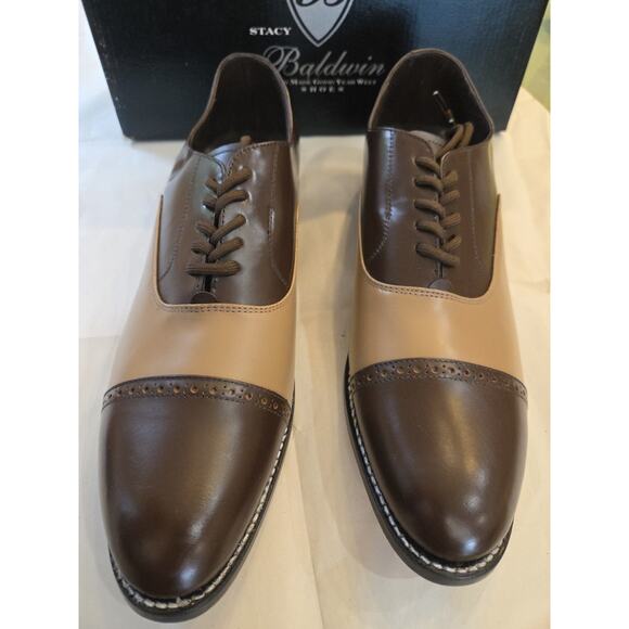 (New) Stacy Baldwin Regency Brown And Beige Size 11D Taup Formal Shose main image 7